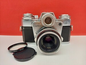 ■ Zeiss Ikon Contarex Bulls eye ボディ Carl Zeiss Tessar 2.8/50 レンズ シャッターOK 現状品 ふぃ フィルムカメラ ツァイスイコン