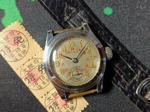 幻逸品・精工舎・軍用・SEIKO・10型・スモセコ・美品・二重ケース・洗浄・注油済