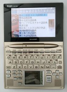 ◆◆◇◇動作確認済!! SHARP 電子辞書ブレーン PW-TC980 ワンセグ付き◇◇◆◆