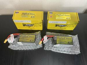 ドローン用バッテリーTATTU R-Line V4 22.2V 1400mAh 130C 6S LiPo Battery XT60　2本セット