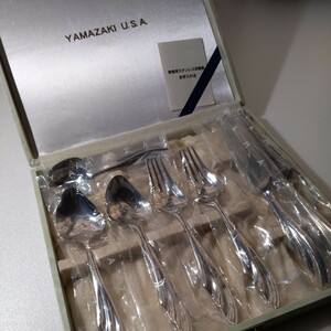 YAMAZAKI pair dinner set 8pcs table knife fork Pooh n& desert spoon strawberry . cutlery yamaco / Yamazaki metal 