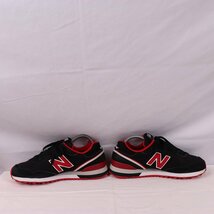 515 ニューバランス 26.0cm/new balance 黒 ブラック 赤 レッド 白 ホワイト 中古 古着 スニーカー メンズ yy2477_画像5