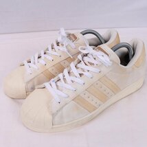 SUPERSTAR 82 27.0cm/adidas スーパースター82 アディダス スニーカー オフホワイト アイボリー 中古 古着 メンズ ad4644_画像1