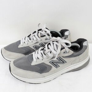 880 ニューバランス 28.0cm/new balance グレー 灰色 ダークグレー 白 黒 中古 古着 スニーカー メンズ yy8418