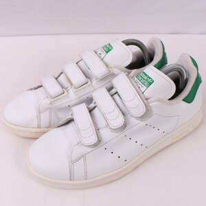 STANSMITH 26.0cm/adidas スタンスミス アディダス スニーカー ベルクロ 白 ホワイト 緑 中古 古着 メンズ ad4658