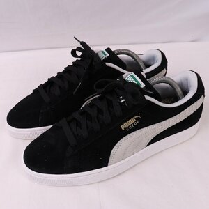 SUEDE CLASSIC + 27.0cm/puma スエード クラシック+ プーマ スニーカー 中古 古着 黒 ブラック 白 メンズ et1720