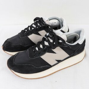 237 ニューバランス 26.5cm/new balance 黒 ブラック 白 中古 古着 スニーカー メンズ yy8490