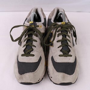 574 ニューバランス 27.5cm/new balance 灰 グレー 紺 黒 ブラック 黄色 イエロー 中古 古着 メンズ スニーカー yy2607の画像3