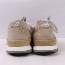 996 ニューバランス 26.0cm/new balance ベージュ 銀 シルバー 中古 古着 メンズスニーカー yy2588_画像2