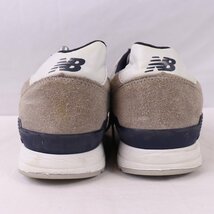 996 ニューバランス 28.0cm/new balance チャコール 灰 グレー 紺 ネイビー アイボリー 中古 古着 メンズスニーカー yy2652_画像2