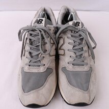 996 ニューバランス 27.5cm/new balance 灰 グレー 金 ゴールド 中古 古着 メンズ スニーカー yy2686_画像3