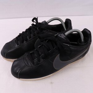 CLASSIC CORTEZ LEATHER 27.0cm /NIKE クラシックコルテッツレザー ナイキ 古着 中古 黒 ブラック グレー 白 メンズ スニーカー xx7909