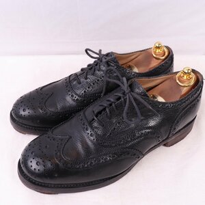  England army 9 L / ~28.0cm rank England made leather shoes wing chip UK off .sa- military used old clothes ds4169