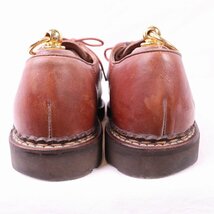 パラブーツ 40 Paraboot MICHAEL ミカエル ブラウン 茶 フランス製 チロリアン 本革 中古 古着 ds4162_画像3