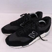 840 ニューバランス 27.5cm/new balance 黒 ブラック 灰 グレー 白 ホワイト 中古 古着 スニーカー メンズ スニーカー yy2262_画像1