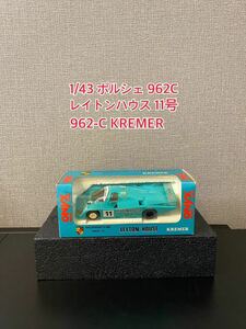 A016【未開封】1/43 ポルシェ 962C レイトンハウス 11号 ルマン LEYTON HOUSE PORSCHE 962-C KREMER クレーマー　美品