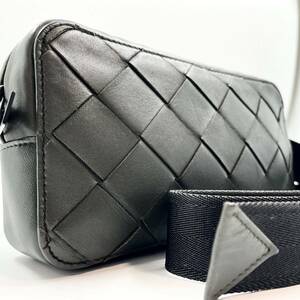 1円〜【極美品 現行】ボッテガヴェネタ BOTTEGA VENETA メンズ ビジネス イントレチャート ショルダーバッグ ボディバッグ レザー 本革 