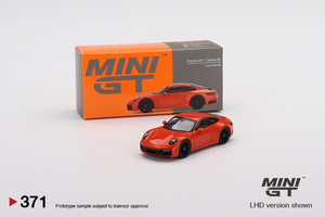 1/64 MINI-GT MGT00371-R ポルシェ 911 992 カレラ 4S ラヴァオレンジ 右ハンドル Porsche Carrera Lava Orange ミニGT トゥルースケール