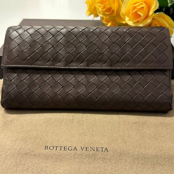 新品同様！ ボッテガヴェネタ BOTTEGA VENETA 財布　長財布 イントレ チャート