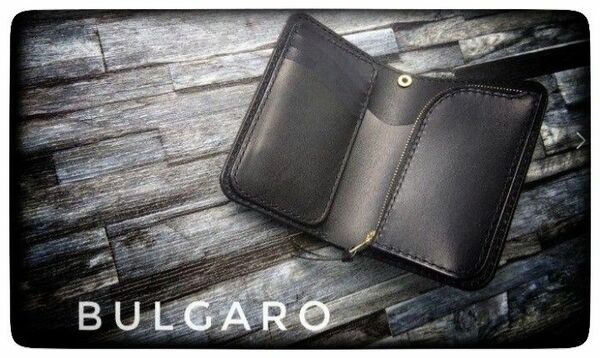 ◆　ブルガロ　Middle　Wallet◆BLACK