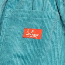 送料0 【COOKMAN】クックマン Chef Pants シェフパンツ Corduroy Turquoise Blue 231-03811 -L 男女兼用 コーデュロイ イージーパンツ LA_画像6