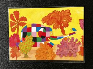 [ debit * Mackie. Postcard]ELMER THE PATCHWORK ELEPHANT( L ma-* patchwork pattern. .)