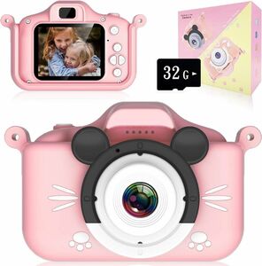 トイカメラ　子供用カメラ　ピンク　かわいい　キッズ　プレゼント キッズカメラ