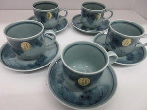 [k019] high class fine art Imari . coffee cup 5 point saucer 5 point set 