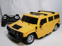 ☆ラジコンカー ＨＵＭＭＥＲ Ｈ２ SUV イエロー 1/16　GK ＲＡＣＥＲ Ｓｅｒｉｅｓ☆中古品_画像2