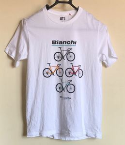 Uniqlo ユニクロ Bianchi ビアンキ Oltre XR4 tavolozza 半袖Tシャツ 半袖シャツ Lサイズ 白 ホワイト