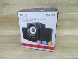 WALTZ ワルツ ウッドスピーカー パワーサブウーファースピーカーシステム SWS-101B 6W 2.1ch 動作品