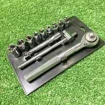 扇梯b402 KTC他■ラチェットハンドル 差込角9.5mm/ソケット 11mm/12/13/14/17/19/22/ミニソケットレンチセット 6.3ｍｍ他★計22点セット_画像8