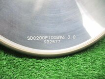 成落h164 旭ダイヤモンド工業 ■ダイヤモンドホイール 1CH1PX SDC 200P 100 B W6 φ約180×10×31.75mm 研磨ホイール_画像4