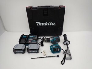 【良品】makita マキタ 充電式震動ドライバドリル HP001GRDX 40v バッテリー2個/充電器/プラスティックケース付 ∽ 6C89A-3