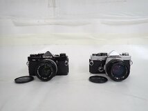 OLYMPUS オリンパス OM-2N フィルム一眼レフカメラ ブラック/シルバー レンズ2本 2台セット ∴ 6C2CB-13_画像1