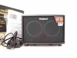 Roland ローランド アコースティックギター用コンボアンプ AC-33 Acoustic Chorus 説明書/元箱付き □ 6C88F-5