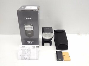 Canon キヤノン ミラーレスカメラ用スピードライト EL-5 EOS Rシステム対応 元箱/バッテリー付き （1） ★ 6C6EE-1