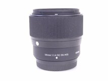 SIGMA/シグマ APS-C用中望遠レンズ Contemporaryライン 56mm F1.4 DC DN/FUJI Xマウント レンズフード・説明書・元箱付 ◆ 6C297-5_画像5