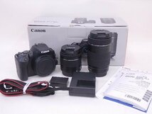 CANON/キヤノン デジタル一眼レフ EOS Kiss X10 ダブルズームキット 説明書・元箱付 約2410万画素 ◆ 6C88C-1_画像1