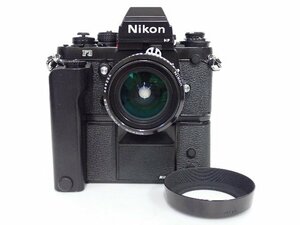 Nikon ニコン フィルム一眼レフカメラ F3 HP ボディ + Ai NIKKOR 28mm F2.8 レンズ + モータードライブ MD-4付き ★ 6C7C5-1