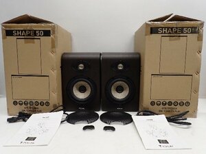 【良品】 FOCAL フォーカル パワードスタジオモニタースピーカー SHAPE 50 シリアル連番 ペア 元箱/説明書付き ★ 6C7CF-1