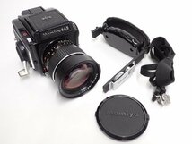 MAMIYA M645 1000S + SEKOR C 45mm F2.8 マミヤ 中判カメラ レンズ/グリップ付 動作品 ∬ 6C907-12_画像1