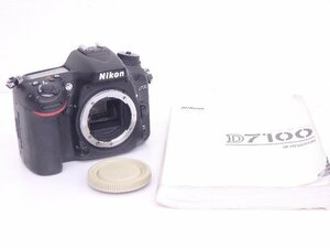 NIKON/ニコン DXフォーマット・デジタル一眼レフカメラ D7100 ボディ ニコンFマウント 説明書付 ◆ 6C989-3