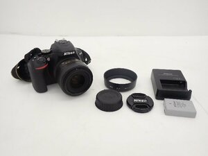 Nikon ニコン デジタル一眼レフカメラ D5600 ボディー+レンズ AF-S DX NIKKOR 35mm F1.8G バッテリー/充電器付 ∽ 6C332-1