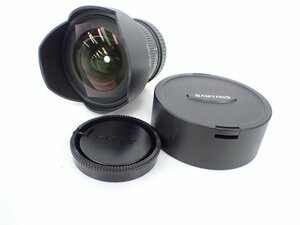 SAMYANG F2.8 14mm ED AS IF UMC 単焦点広角レンズ サムヤン フィッシュアイレンズ ソニーαAマウント △ 6C9D8-40