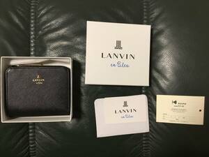 ランバンオンブルー LANVIN en Bleu 二つ折り財布 480453 リュクサンブール Ｌ字ファスナー レディース レザー 革