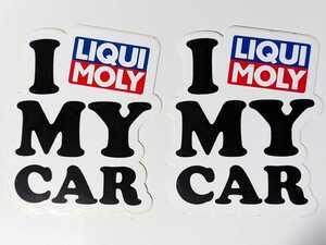 LIQUI MOLY リキモリ ステッカー 2枚セット I LOVE MY CAR