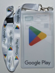 Google Play グーグル グーグルプレイ ネックストラップ パスケース 