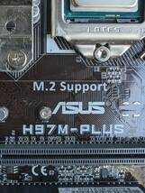 ASUSTek H97M-PLUS マザーボード　Core i5-4460　CPU バックパネル付き　動作未確認 ジャンク_画像5