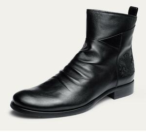 メンズ ブーツ ショートブーツ マーティンブーツ エンジニアブーツ ウエスタンブーツ ワークブーツ バイク用 靴 ライダース 黒24.5cm~29cm